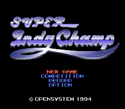 Super Indy Champ (Japan) Title Screen